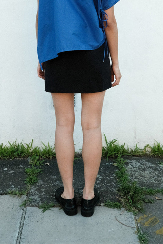 Black Wrap Skirt