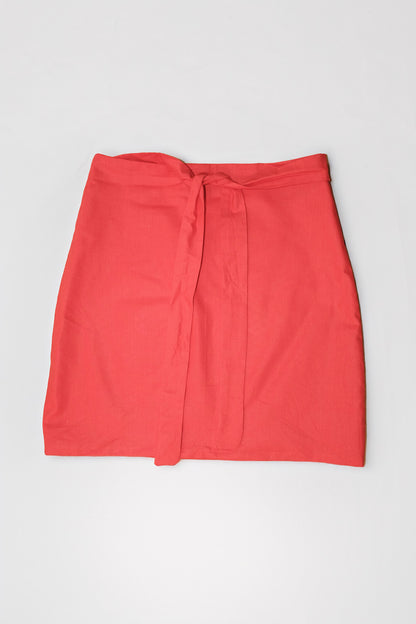 Red Wrap Skirt